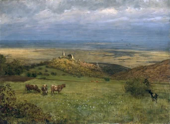 Veduta di Kronberg nel Taunus, Germania, 1879
